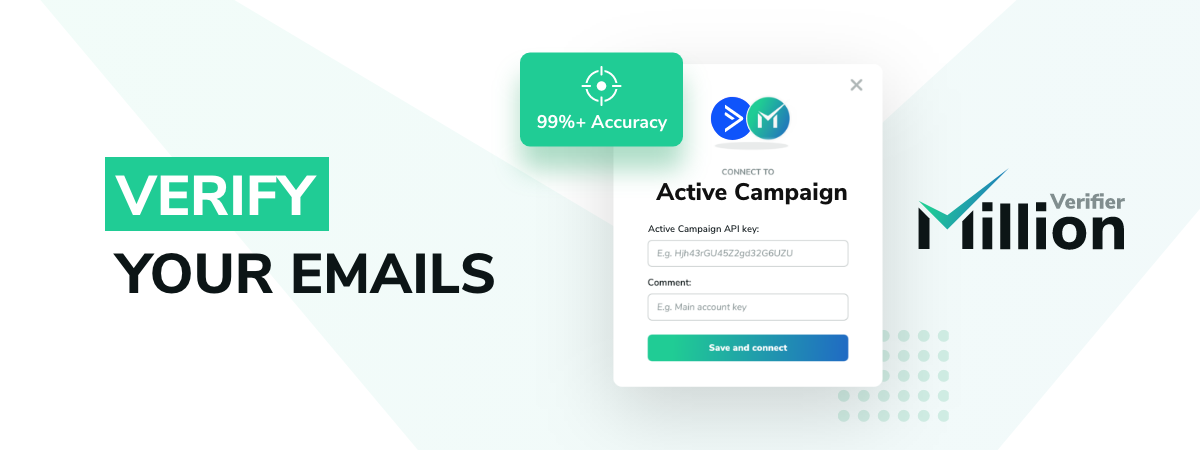 Verify your Active Campaign emails with MillionVerifier