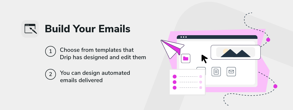 Drip build your emails