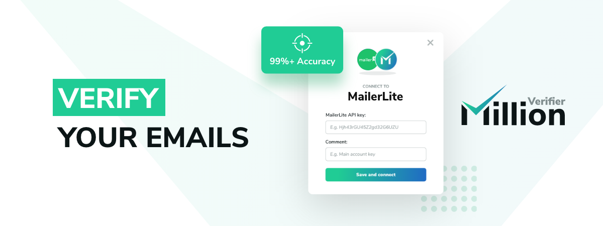 Verify MailerLite email lists with MillionVerifier