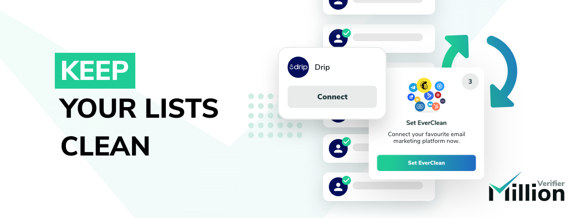 Keep your Drip lists clean with MillionVerifier EverClean