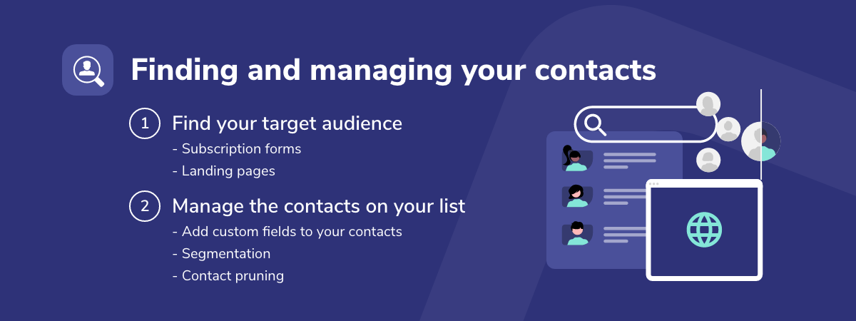 Elastic Email finding and managing your contacts