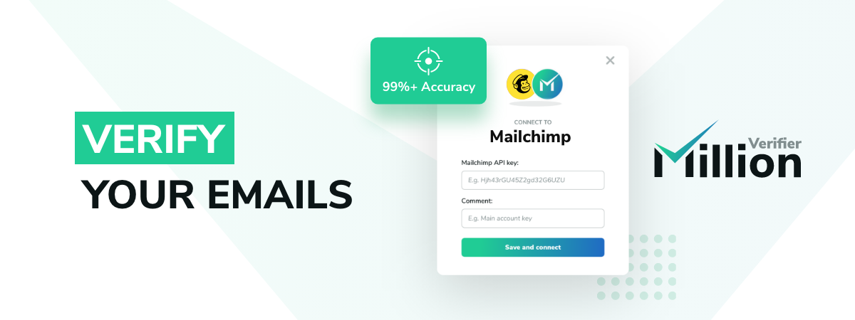 Mailchimp verify emails with MillionVerifier