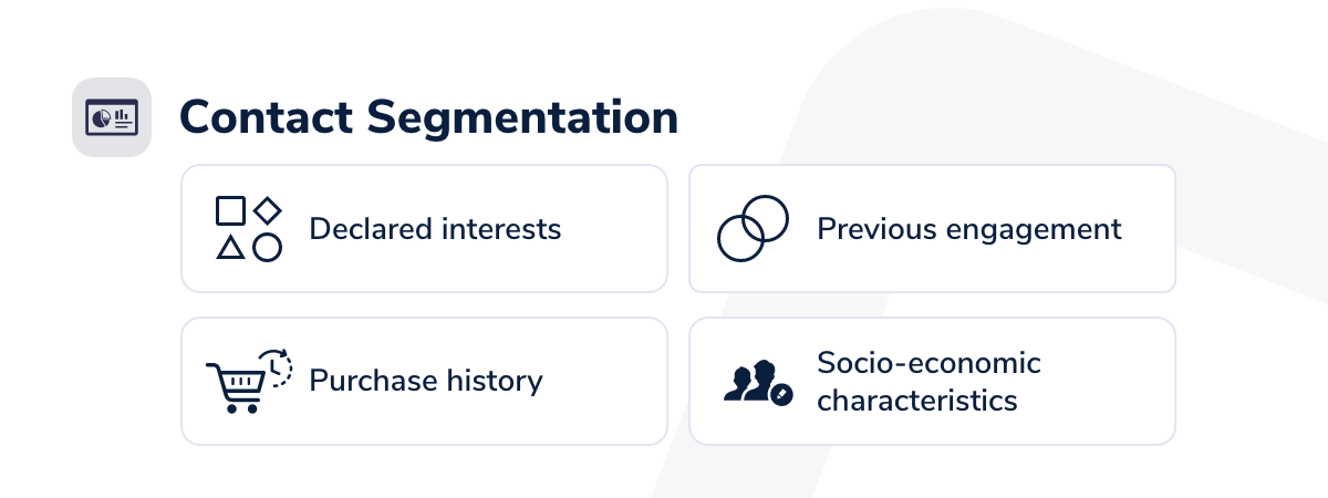 Sendinblue contact segmentation